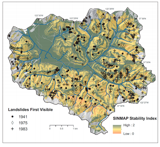 Landslide Slope Stability Map