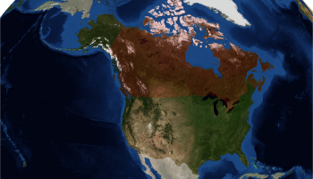 US Canada from space