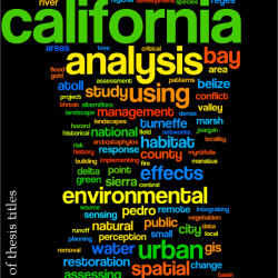 Thesis words over 10 years from SFSU Geography